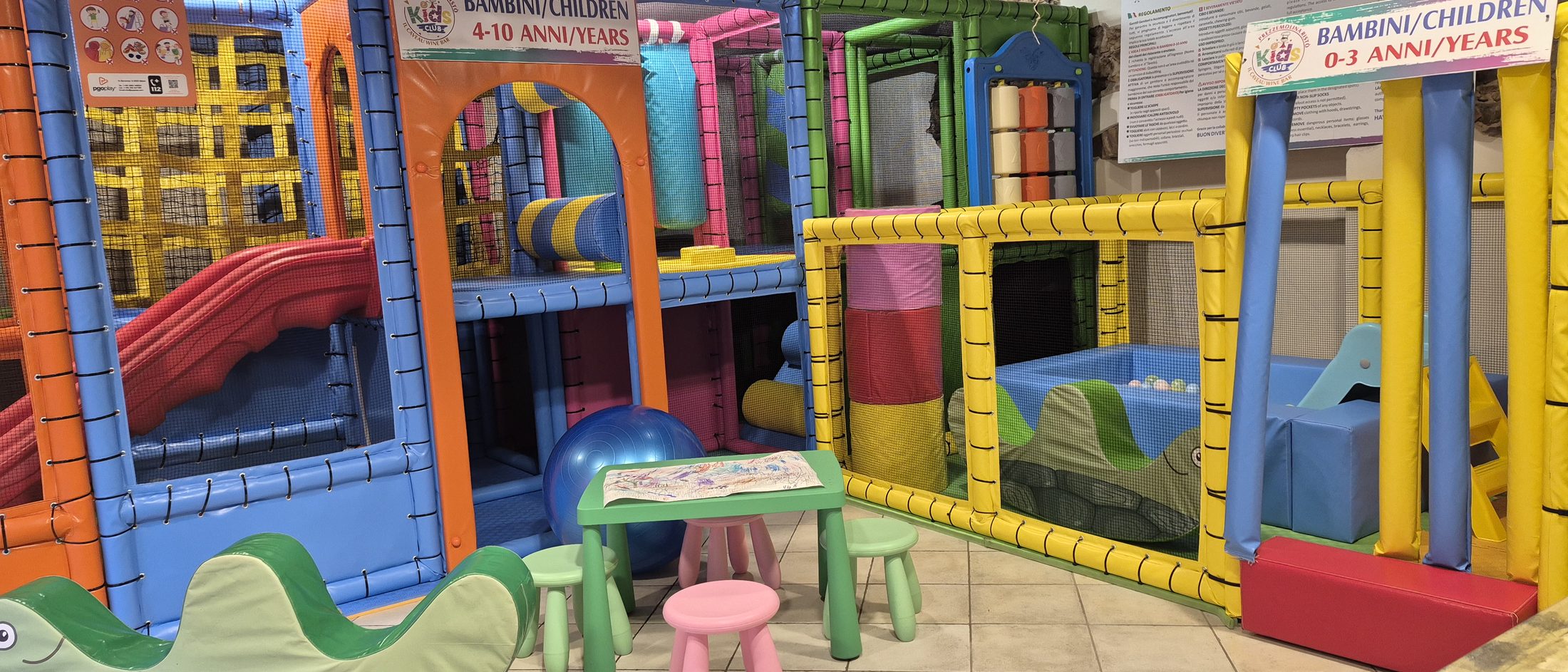 Area gioco del Kids Club di Prezzemolina